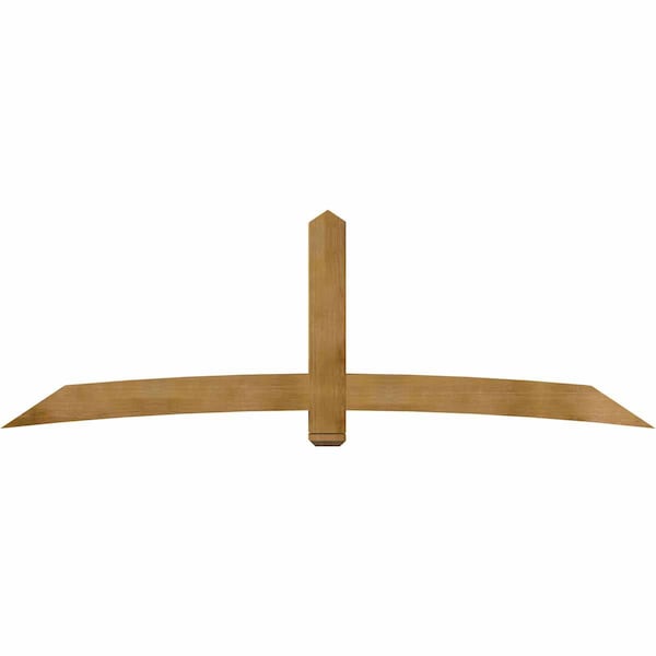 Ekena Millwork Bellingham Rough Sawn Timber Gable Bracket, Western Red Cedar, 108"W x 36"H x 6"D x 6"F, 8/12 Pitch GBW108X36X0606BEL00RWR - main
